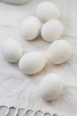 eggs on a white towel