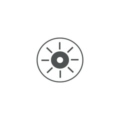 wheel icon. sign design