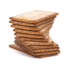 sugar and cinnamon thin dry cookies