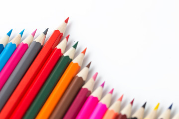 Crayon and Pencil,business glod concept.