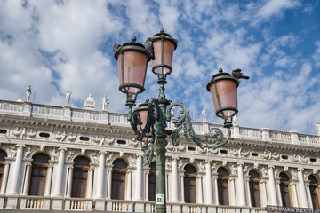Lantern on St. Mark's Square in Venice