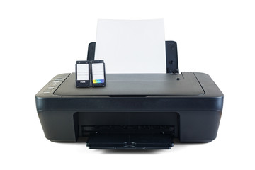 Black printer and ink cartridges