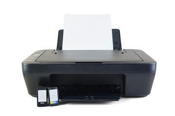 Black printer and ink cartridges