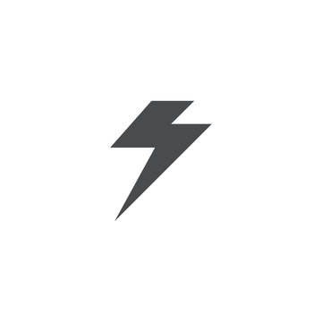 lightning icon. sign design