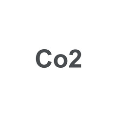 Co2 icon. sign design