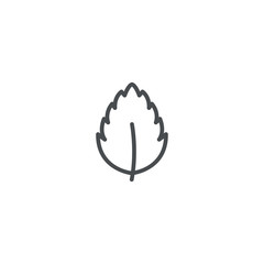 leaf icon. sign design
