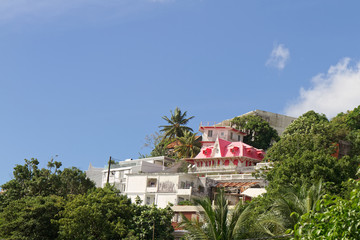 Pink house in Fort de France - Martinique FWI