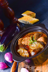 Eggplant Casserole - (Melitzanes Me Kreas Sti Katsarola)