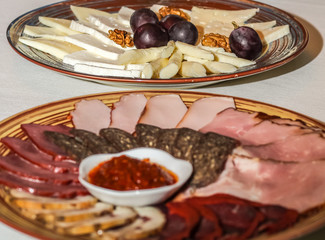 ham and cheese platters large plates