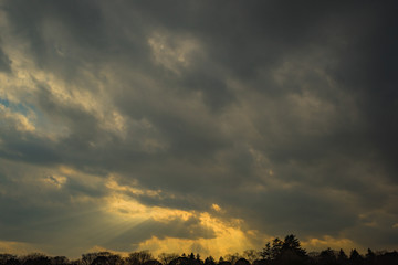 夕暮れ