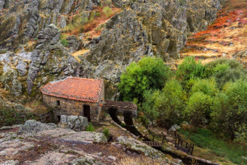 Old watermill. Photographed in the Geopark of Penha Garcia. Portugal.