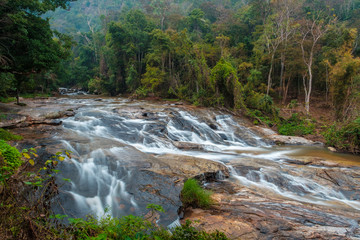  Water fall scenery wildlife at Doi Inthanon, Chiang Mai Province, Thailand