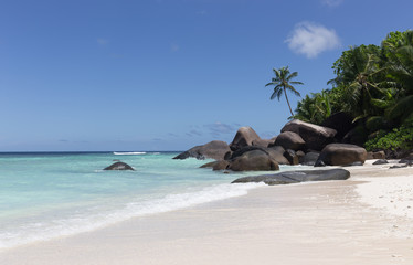 Paradise beach on Silhouette island, Seychelles