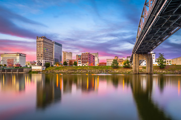 Obraz premium Charleston, Wirginia Zachodnia, USA Skyline