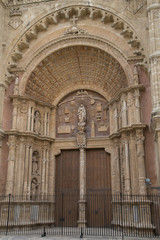 Seu Cathedral Church Entrance, Palma, Majorca