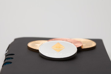 Crypto Currency on a handbook memo 