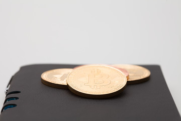 Crypto Currency on a handbook memo 