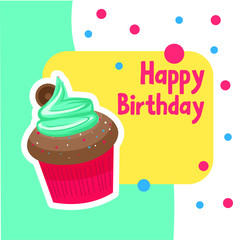 card of happy birthday celebration