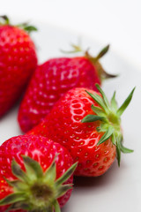 Close up of Strawberries arranged