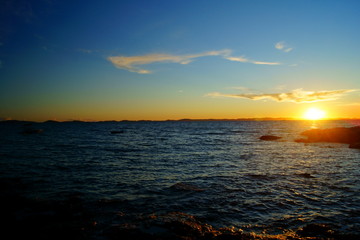 Sonnenuntergang am Meer