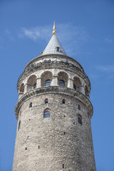 Fototapeta na wymiar Historical place old Galata tower in Istanbul