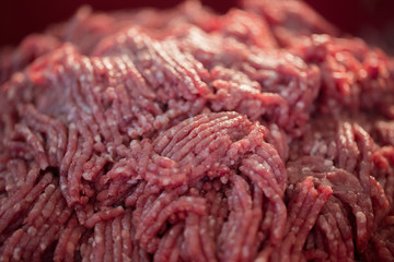 Close-up Portion of Minced Meat on background