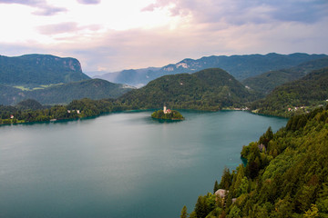 With its iconic fairy-tale church steeple perched atop the tiny rock island at the middle of Lake Bled, Bled in Slovenia is a sight that stays in your memory.