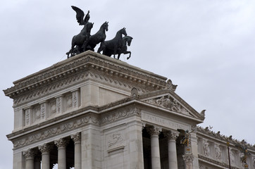 Quadriga auf dem Vittorio Emanuele