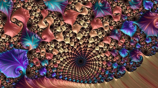 Fractal art video color iterations 