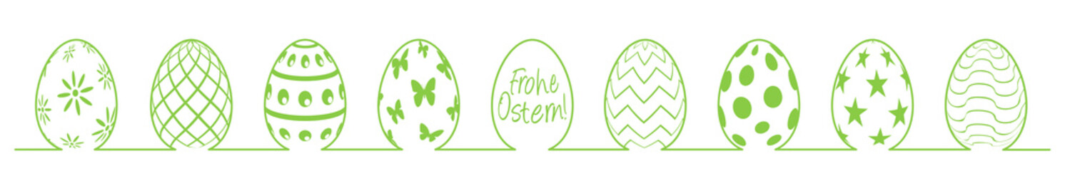 Frohe Ostern, grün