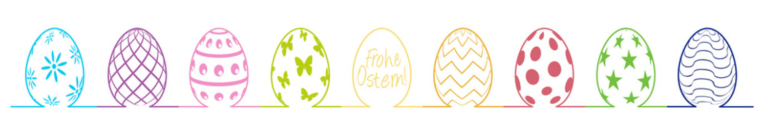 Frohe Ostern, Silhouette