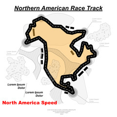 Northern American track road