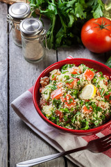 Tabbouleh salad with couscous