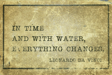 time and water DaVinci