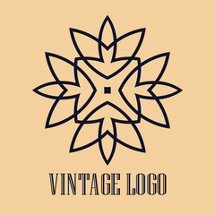 Vintage ornamental logo