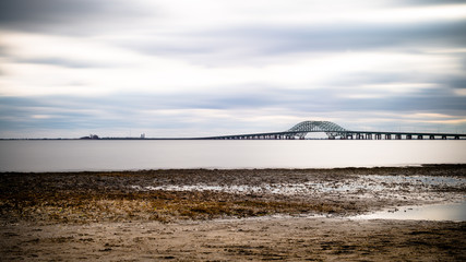 Robert Moses bridge on Long Island New York 