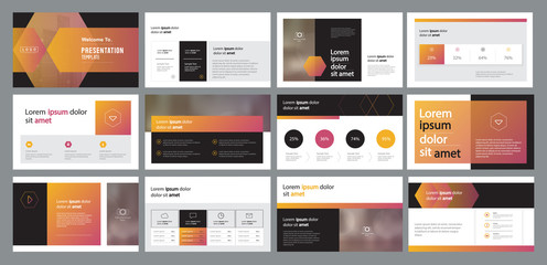 abstract business presentation template design and page layout design for brochure ,book , magazine,annual report and company profile , with info graphic elements graph