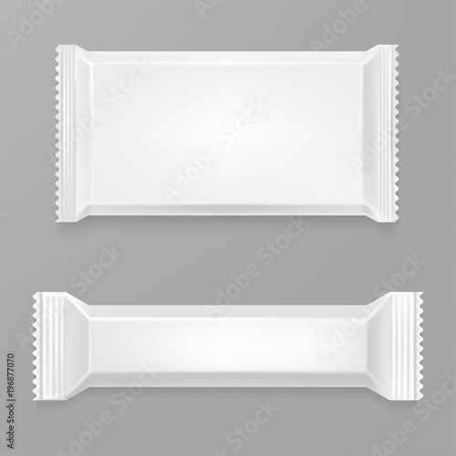 Download "White blank chocolate bar mockup. White polyethylene ... Yellowimages Mockups