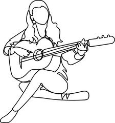 Guitar Line Drawing Stock Photos And Royalty Free Images Vectors And Illustrations Adobe Stock