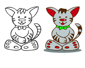 cat cartoon illustration