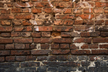 Old brick texture with scratches and cracks