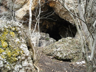 Cave in the mountains