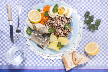 Cowpea with cod fish meal
