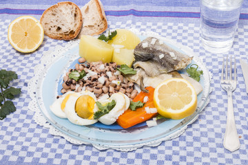 Cowpea with cod fish meal