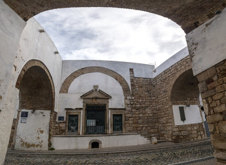 Historical arch in Faro city