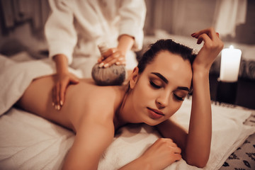 Fototapeta na wymiar Woman in spa salon