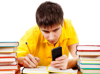 Student with a Phone