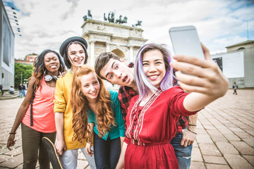 Young students outdoors