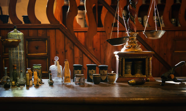 Table d'alchimiste