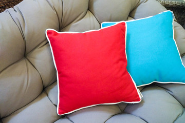 Decorative pillow natural fabric